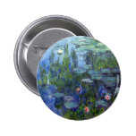 Water Lilies, Claude Monet Button