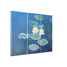 Water Lilies - Claude Monet Stretched Canvas Print