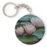Water Lilies In Pink keychains