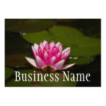 Water Lilly Flower Business Card