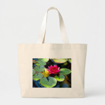 Water Lily Canvas Bag