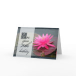 Water lily for 70th birthday cards