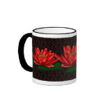 Water Lily in Red Coffee/Tea mugs