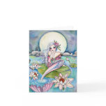 Water Lily Mermaid - Note Card