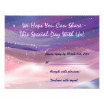 Water Lily Pond Bat Mitzvah Invitation  reply bard