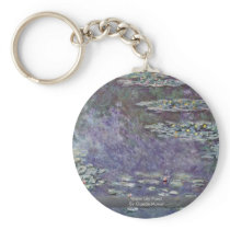 Water Lily Pond By Claude Monet Keychain