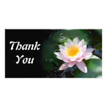 water lily thank you Photo Card