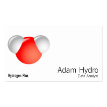 Water Molecule H2O Business Cards