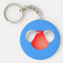 Water Molecule H2O Keychains