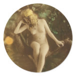 Water Nymph Round Sticker