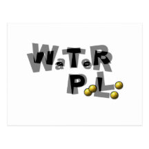 Water polo blur postcard