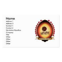 Water Polo Mandorla Business Card