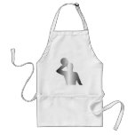 Water polo player silouette aprons