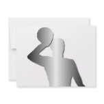 Water polo player silouette invitations