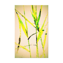Water Reed Digital Art Gallery Wrapped Canvas
