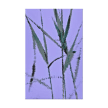 Water Reed Digital Art Gallery Wrapped Canvas