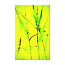 Water Reed Digital Art Gallery Wrapped Canvas