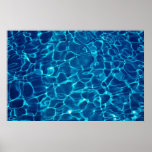Water reflection in Swimming pool, abstract Posters