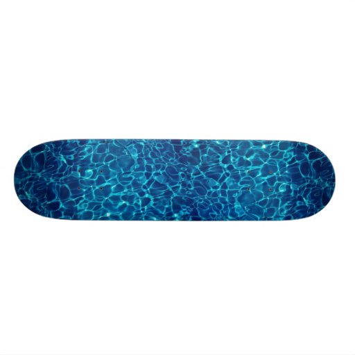 Water reflection in Swimming pool, abstract Skate Decks