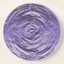 Water Ripple Purple Drink Coaster