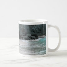 Water Sand Rock Coffee Mugs