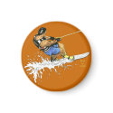 Water Skier -blue magnets