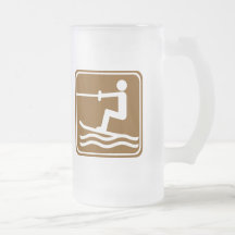 Water Skiing Highway Sign Mug