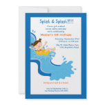Water Slide Birthday Invitation