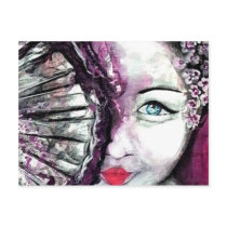 Water Soul GEISHA Postcard