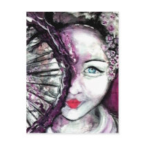 Water Soul GEISHA Postcard