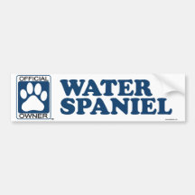 WATER SPANIEL_blue Bumper Stickers