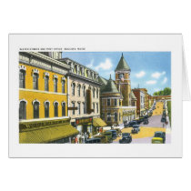 Water Street and Post Office, Augusta, Maine