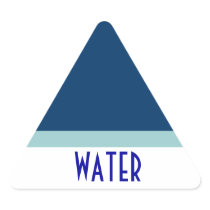 WATER triange sticker