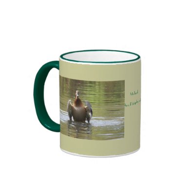 Water Walking Mallard Coffee Mug by Welshpixels