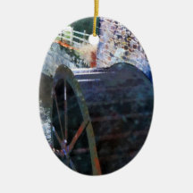 Water Wheel Christmas Tree Ornaments