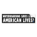 Waterboarding Bumper Sticker bumper stickers