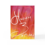 Watercolor Birthday Greeting Card