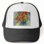 Watercolor Currants Berries painting hats