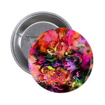 Watercolor Dragons Button #2