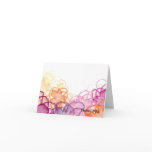Watercolor Floral in Pink, Purple, and Orange Card