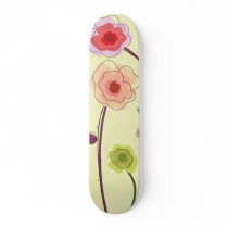 Watercolor Flowers Skateboards