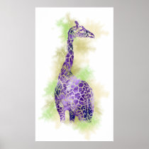 Watercolor Giraffe 1