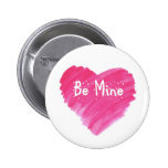 Watercolor Heart  - Be Mine Pin