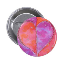 Watercolor Heart Pin