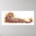 Watercolor Leopard posters
