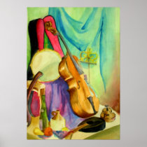 Watercolor Music Print