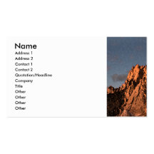 Watercolor of Mountains Business Card