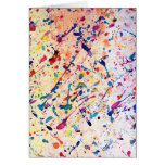 Watercolor Spatter Greeting Card
