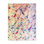 Watercolor Spatter Postcard