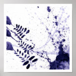 Watercolor splatter paint painting posters